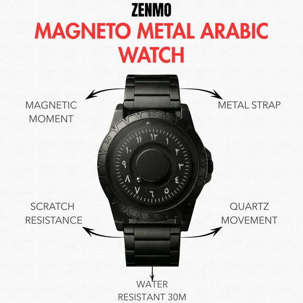 Magneto_Metal_Arabic_Standard_Watch_For_Men