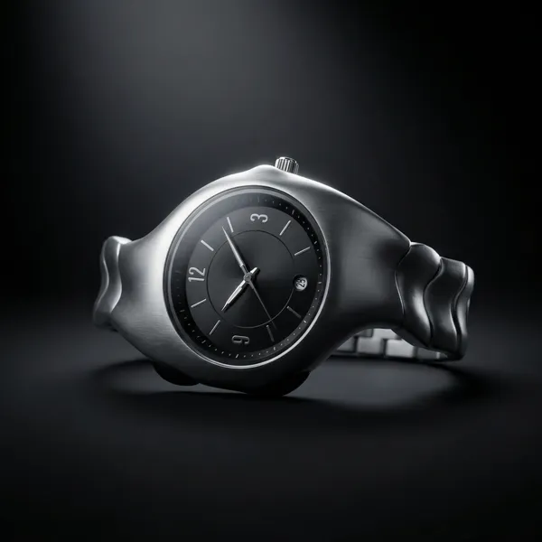 Noctrix_Matt_Chrome_Standard_Watch_For_Men