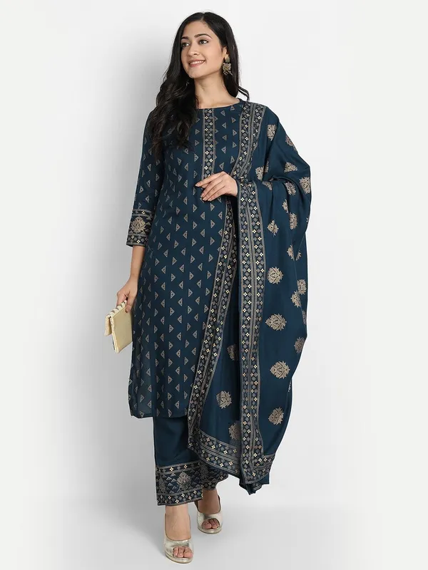 Women_Kurta_And_Palazzo_With_Dupatta_Set