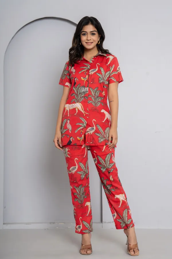 Red_Top_And_Pant_Co_ord_Set_For_Women