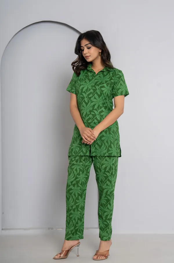 Dark_Green_Top_And_Pant_Co_ord_Set_For_Women