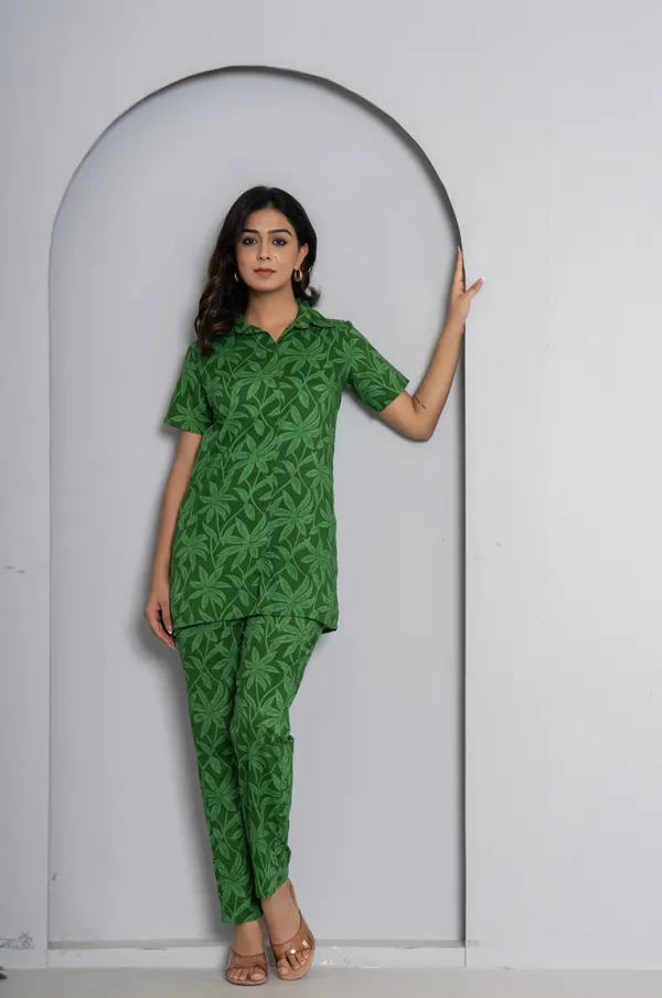 Dark_Green_Top_And_Pant_Co_ord_Set_For_Women