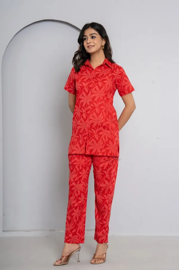 Red_Top_And_Pant_Co_ord_Set_For_Women