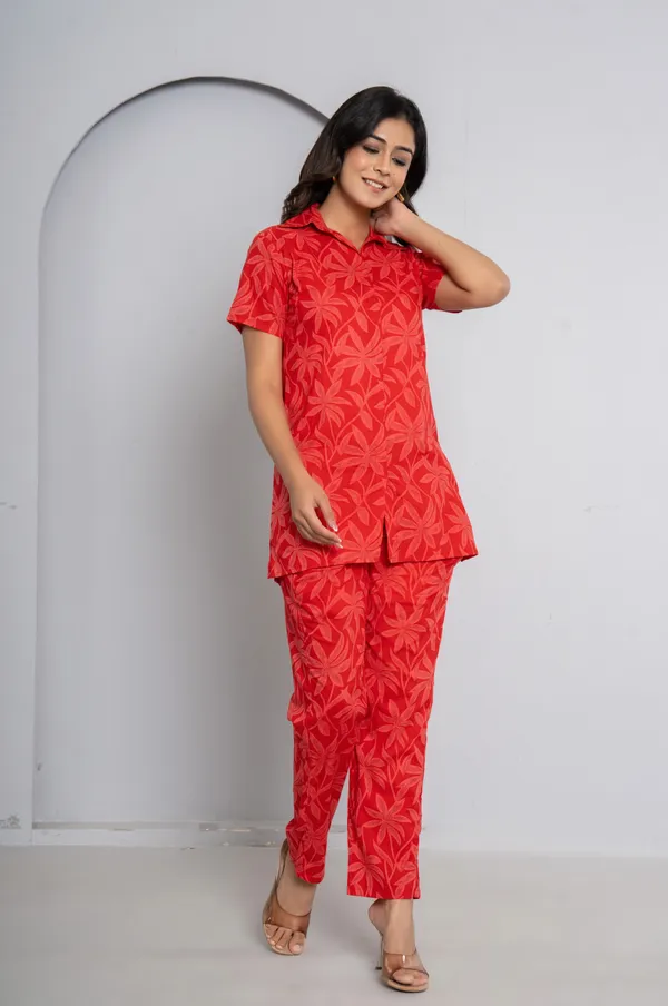 Red_Top_And_Pant_Co_ord_Set_For_Women