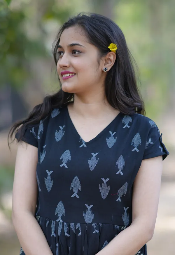 Black_Printed_Self_Design_Kurta_For_Women_