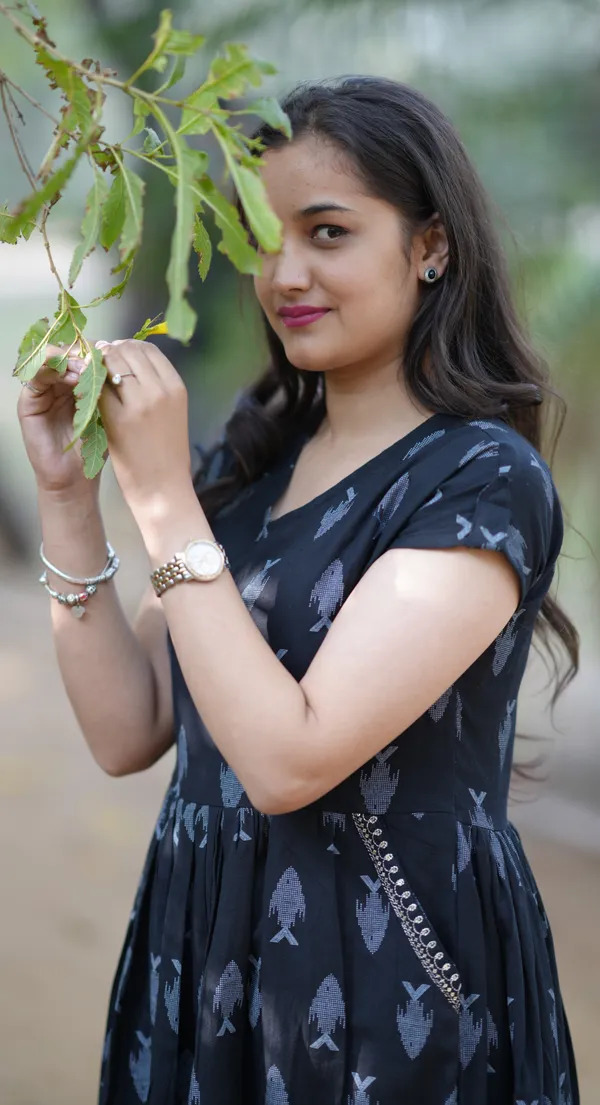 Black_Printed_Self_Design_Kurta_For_Women_