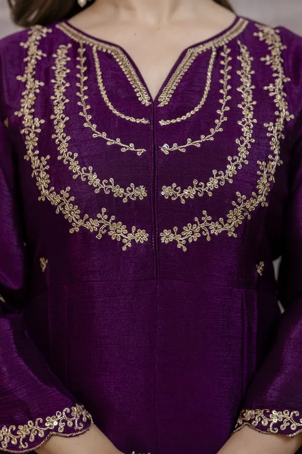 Rudralifestyle_Women_Ethnic_Top_Palazzo_Dupatta_Set