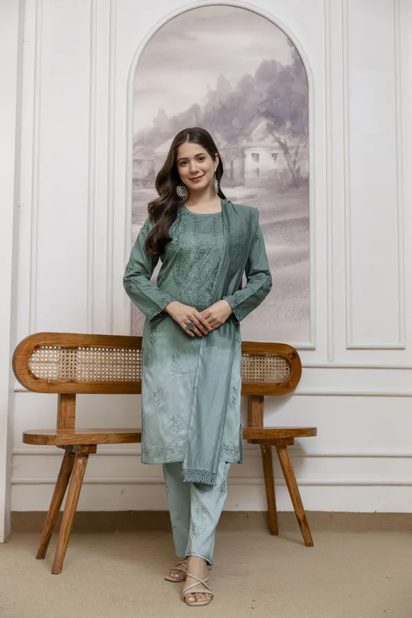 Rudralifestyle_Women_Ethnic_Top_Palazzo_Dupatta_Set