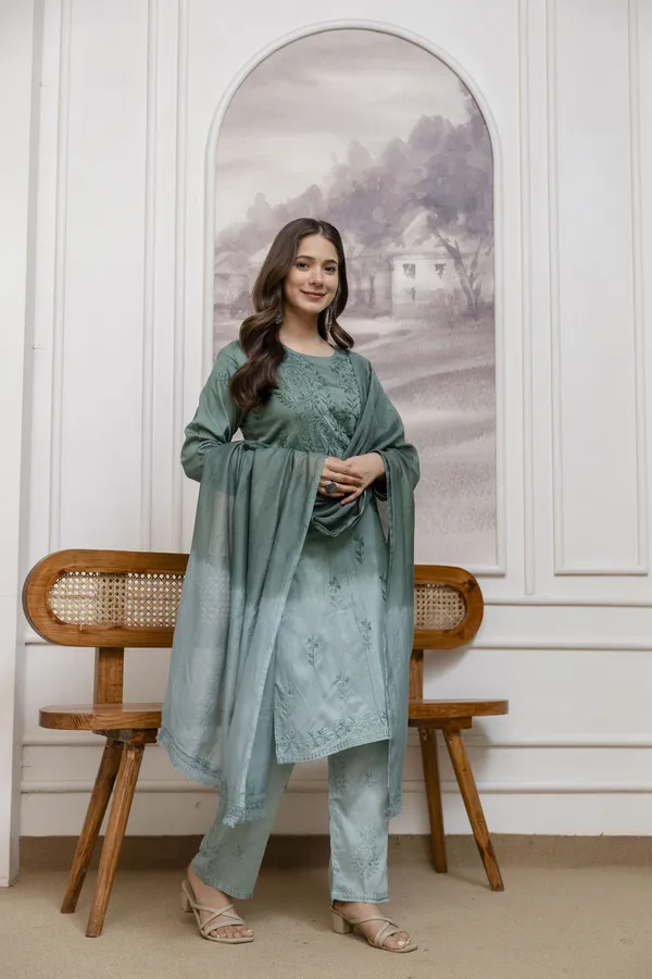 Rudralifestyle_Women_Ethnic_Top_Palazzo_Dupatta_Set