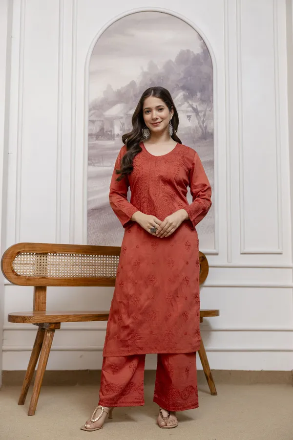 Rudralifestyle_Women_Ethnic_Top_Palazzo_Dupatta_Set