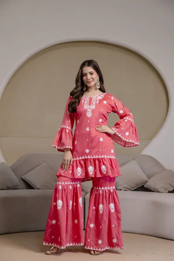 Rudralifestyle_Women_Kurta_Palazzo_Set