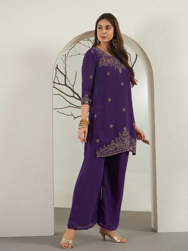 Rudralifestyle_Women_Kurta_Palazzo_Dupatta_Set