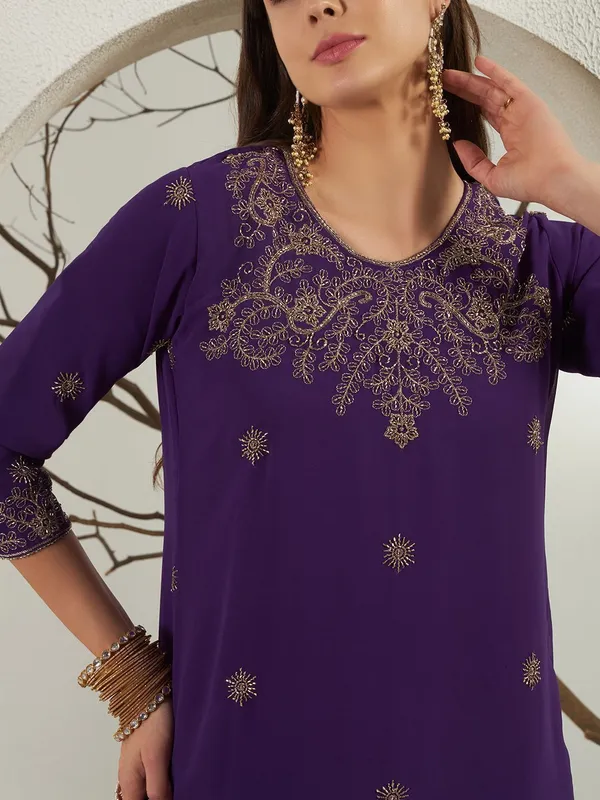 Rudralifestyle_Women_Kurta_Palazzo_Dupatta_Set