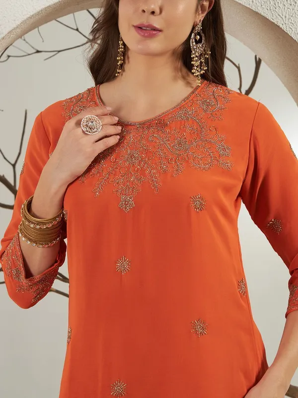 Rudralifestyle_Women_Kurta_Palazzo_Dupatta_Set