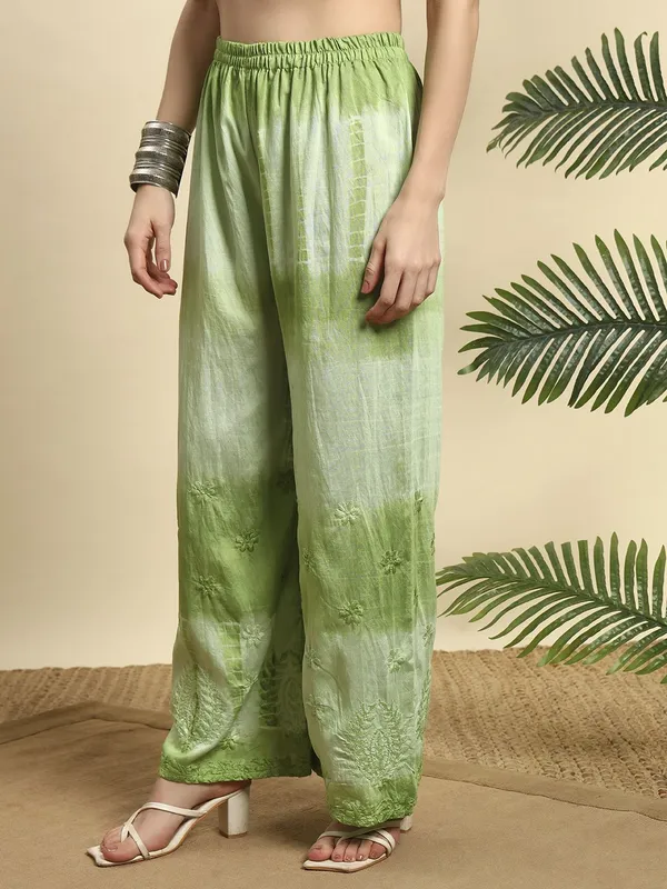 Rudralifestyle_Women_Ethnic_Top_Palazzo_Dupatta_Set