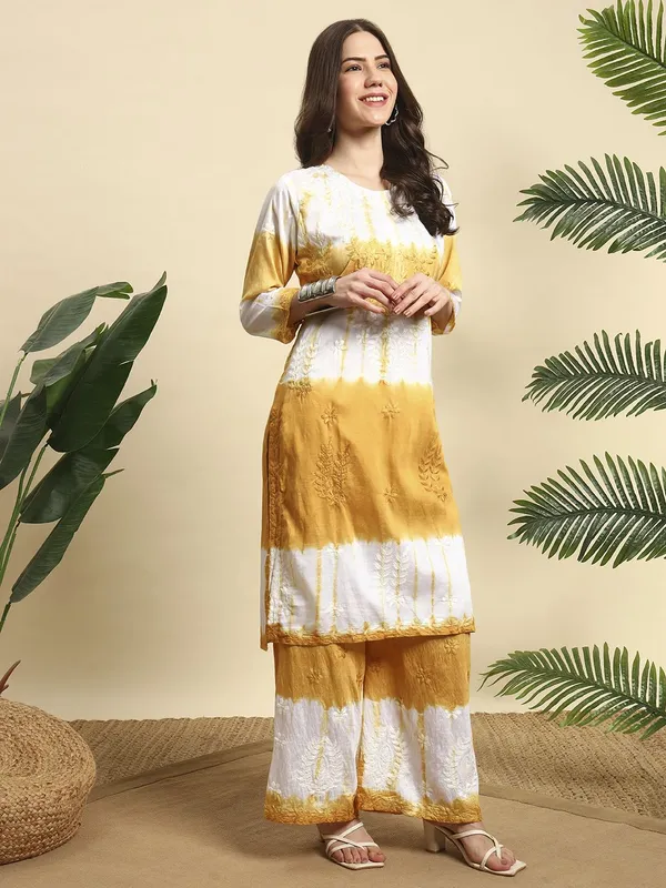 Rudralifestyle_Women_Ethnic_Top_Palazzo_Dupatta_Set