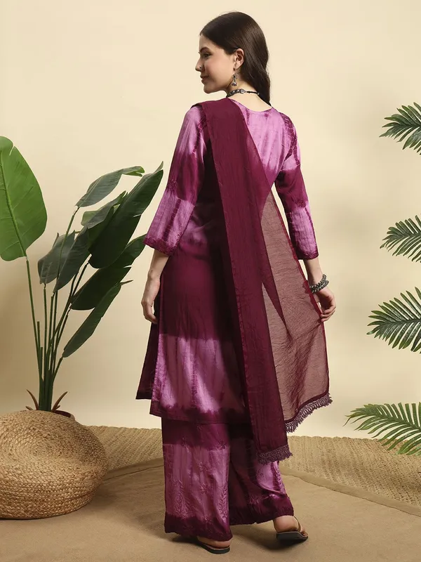 Rudralifestyle_Women_Ethnic_Top_Palazzo_Dupatta_Set