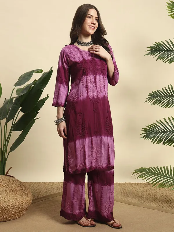 Rudralifestyle_Women_Ethnic_Top_Palazzo_Dupatta_Set