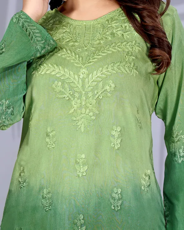 Rudra_Lifestyle_Women_Embroidered_A-Line_Kurta_Light_Green