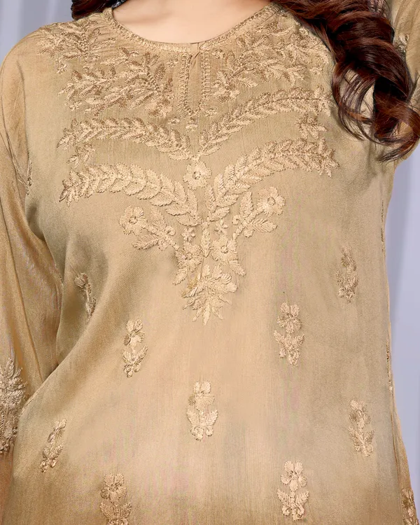 Rudra_Lifestyle_Women_Embroidered_A-Line_Kurta_Brown