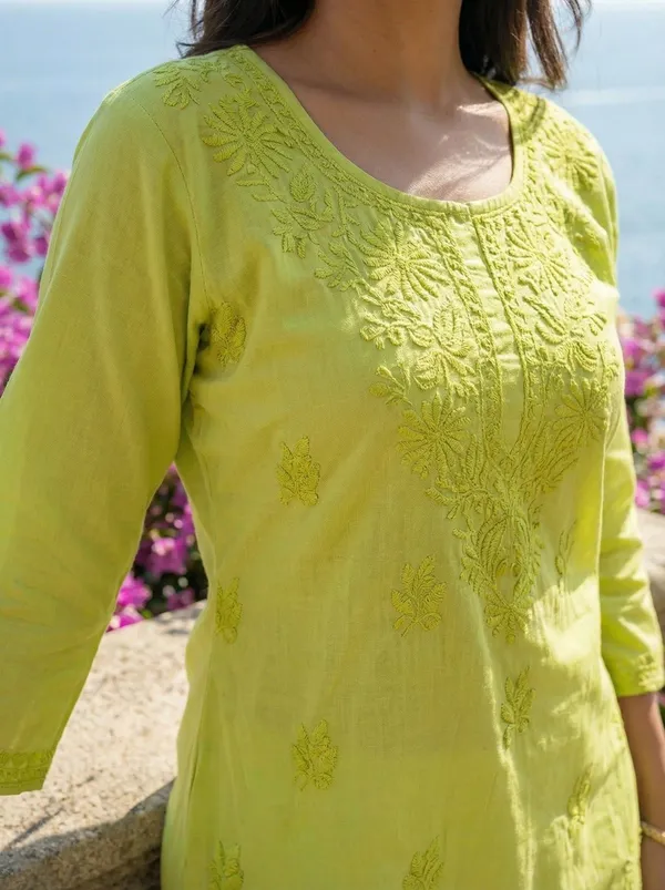 Rudra_Lifestyle_Women_Dyed/Ombre_A-Line_Kurta_Lemon_Yellow