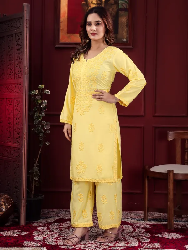 Yellow_Embroidered_Kurta_with_Palazzo_Set
