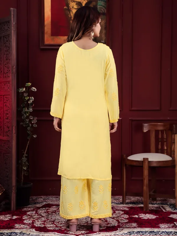 Yellow_Embroidered_Kurta_with_Palazzo_Set