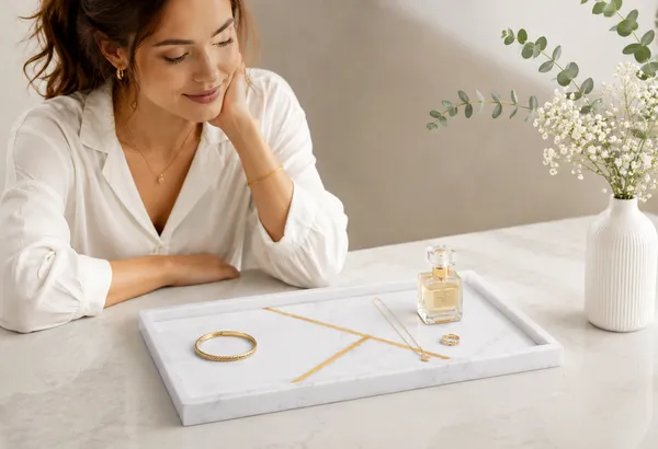 White_Marble_Gold_Strip_Vanity_Tray_Home_&_Kitchen