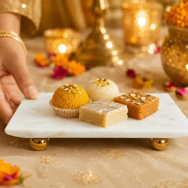 6*4_Marble__Tray_With_Ball_Stand