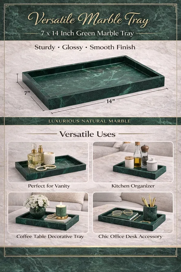7*14_Green_Marble_Tray