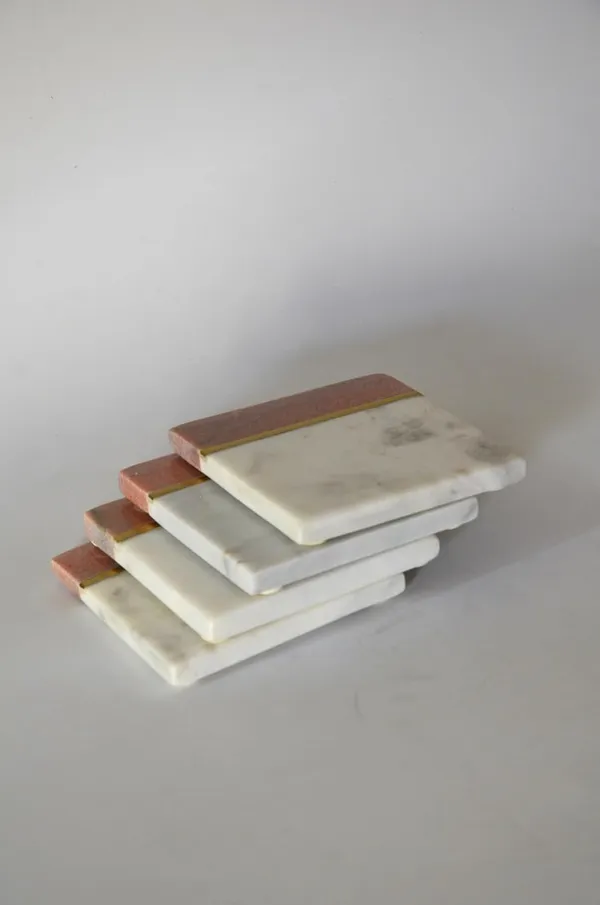 White_Marble_Coasters_Home_&_Kitchen