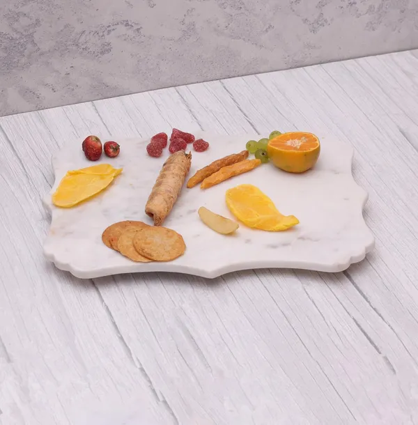 White_Marble_Decorative_Platter_Home_&_Kitchen