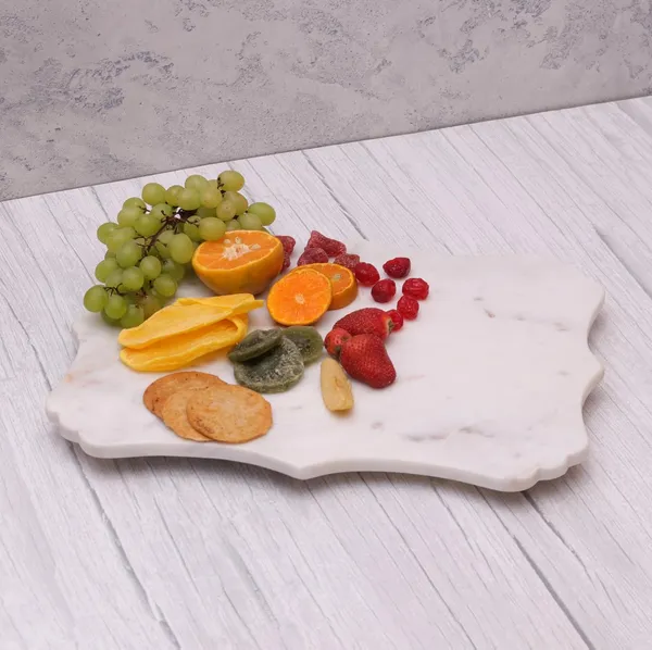 White_Marble_Decorative_Platter_Home_&_Kitchen