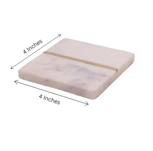 White_gold_Marble_Coasters_Home_&_Kitchen