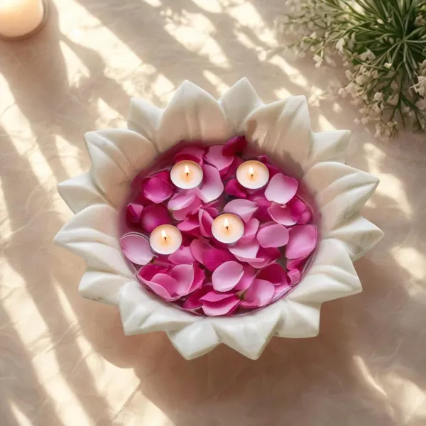 White_Marble_Decorative_Bowl_Home_&_Kitchen