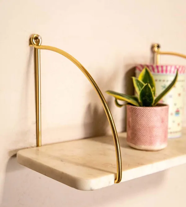White_Marble_Wall_Shelf_Home_&_Kitchen