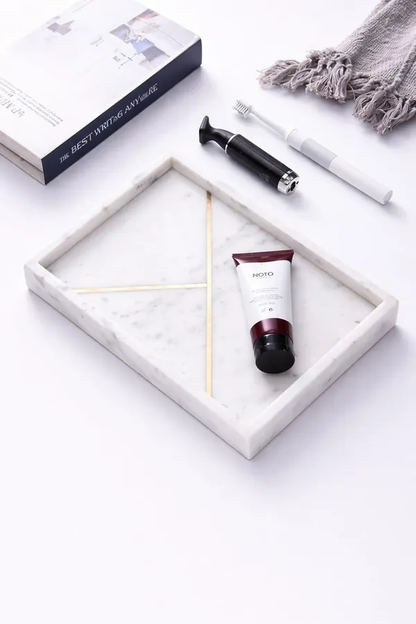 White_Marble_Gold_Strip_Vanity_Tray_Home_&_Kitchen