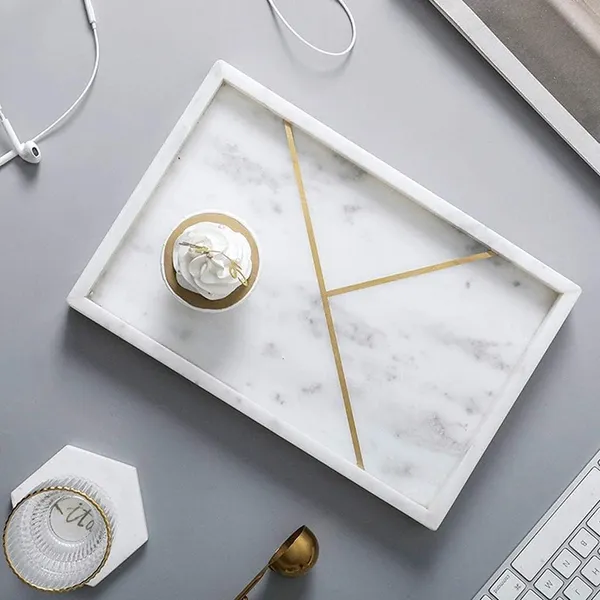 White_Marble_Gold_Strip_Vanity_Tray_Home_&_Kitchen