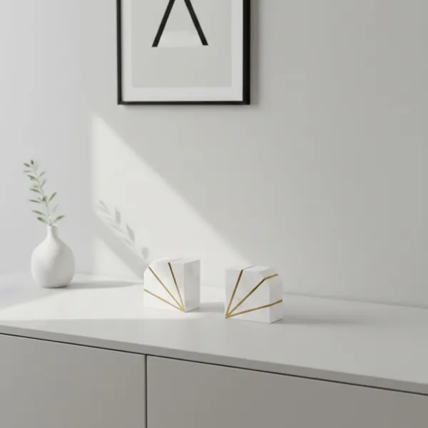 White_Marble_Bookends_Home_&_Kitchen