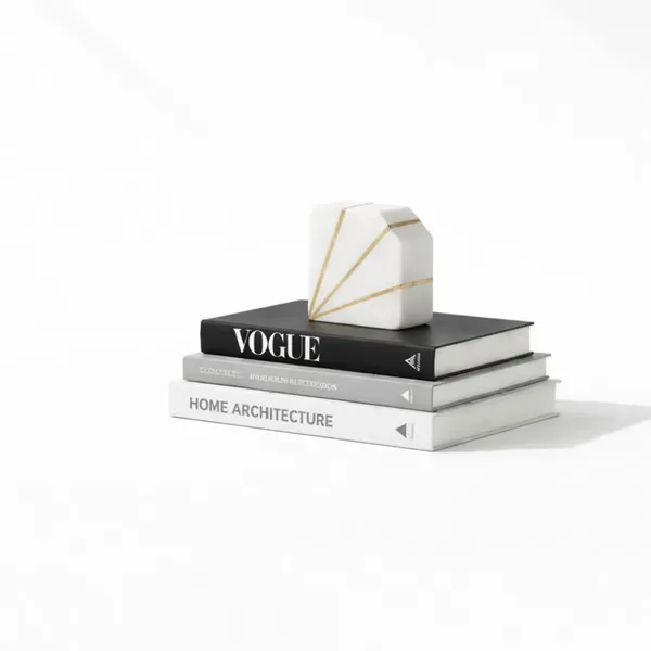 White_Marble_Bookends_Home_&_Kitchen