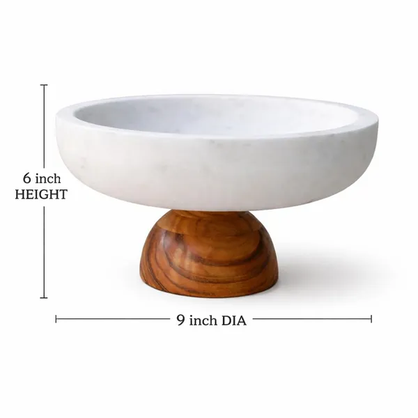 White_Marble_Pedestal_Bowl_Home_&_Kitchen