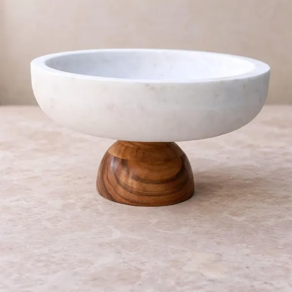 White_Marble_Pedestal_Bowl_Home_&_Kitchen