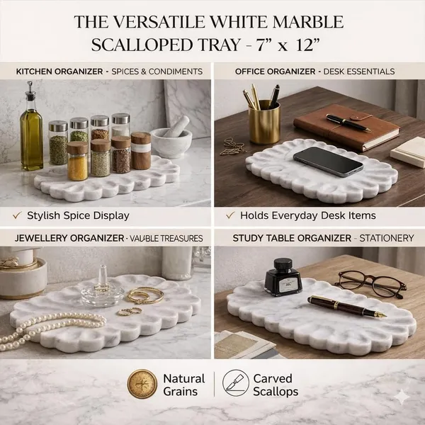 White_Marble_Scallop_Serving_Tray_Home_&_Kitchen