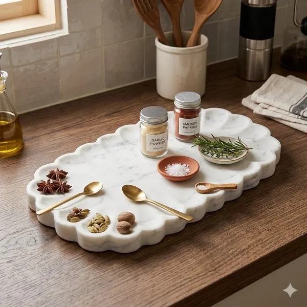 White_Marble_Scallop_Serving_Tray_Home_&_Kitchen
