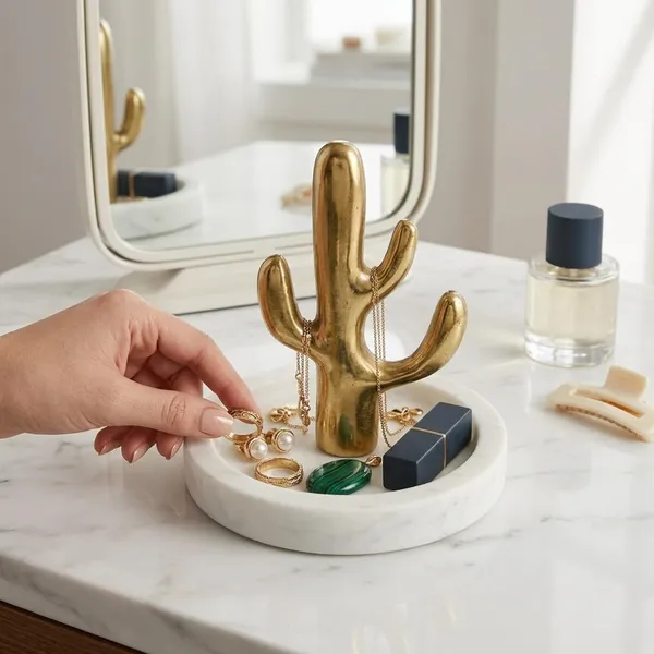 White_Marble_Jewellery_Stand_Home_&_Kitchen