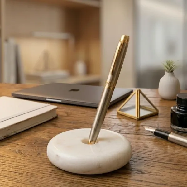 White_Marble_Decorative_Holder_Home_&_Kitchen_(Pack_of_2)