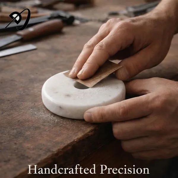 White_Marble_Decorative_Holder_Home_&_Kitchen_(Pack_of_2)
