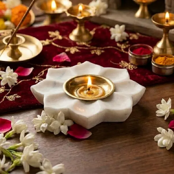 White_Marble_Candle_Holder_Home_&_Kitchen