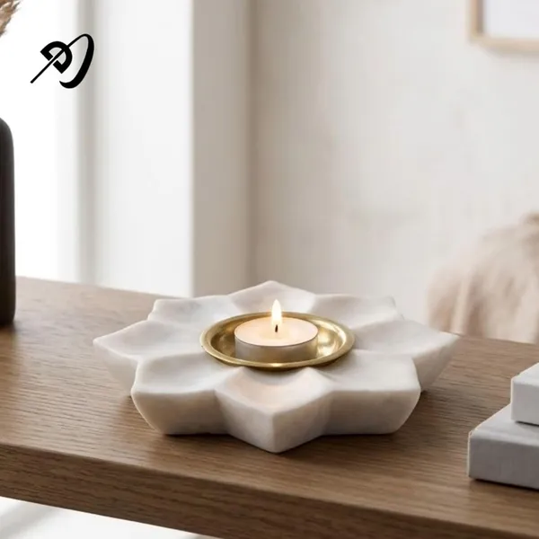 White_Marble_Candle_Holder_Home_&_Kitchen
