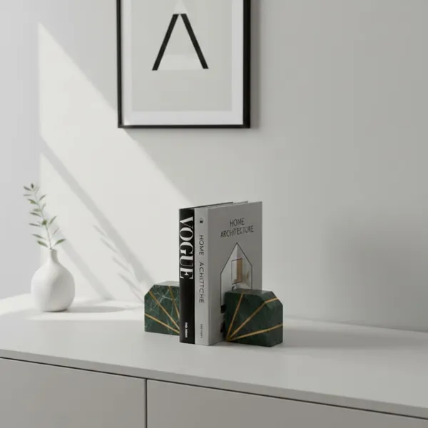 Green_Brass_inlay_Bookend